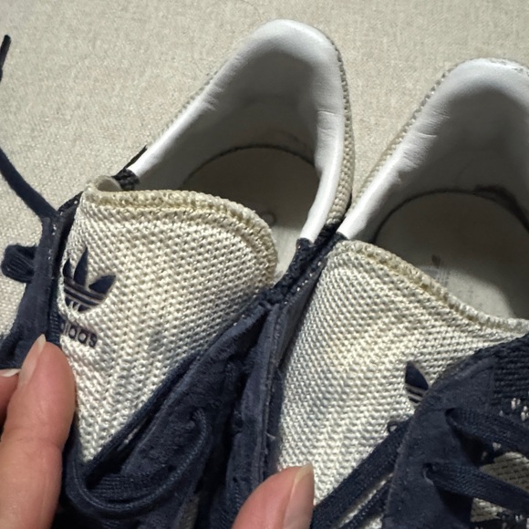 Adidas Gazelle Primeknit Sneaker-Mens 7.5-Blue/White-GUC - Picture 12 of 16